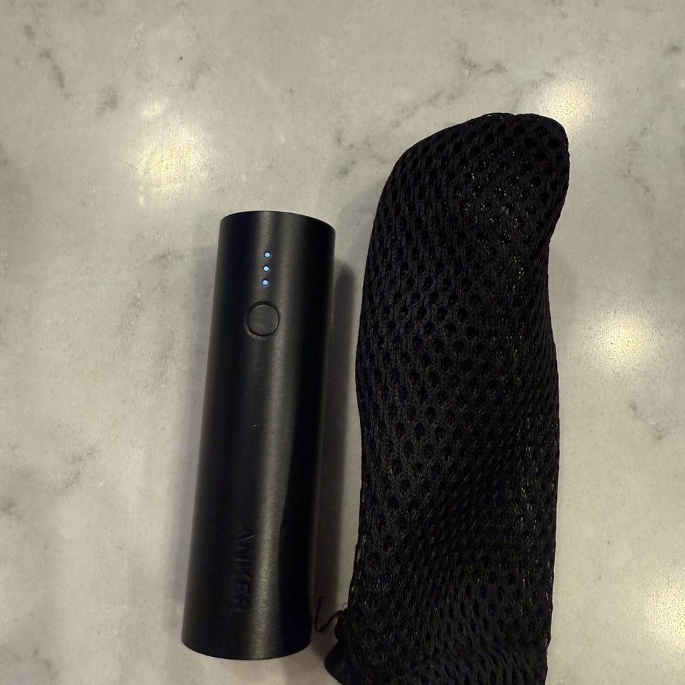 Anker Black Power Bank with Mesh Sleeve